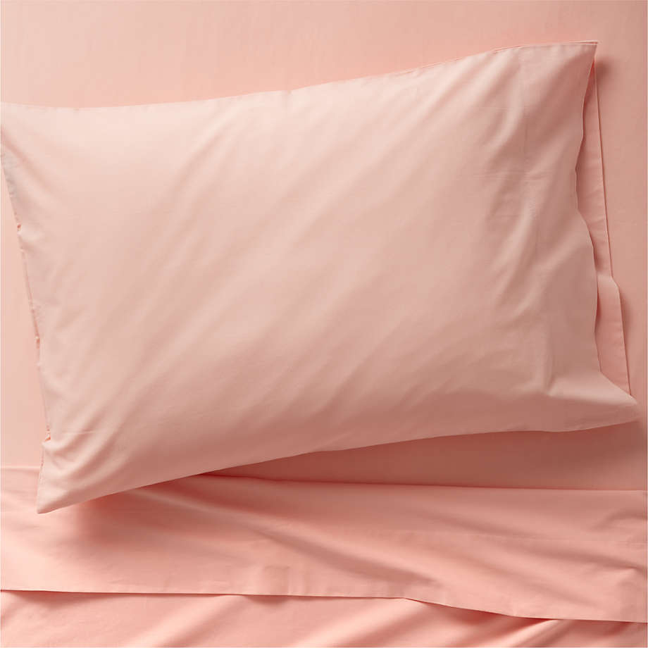 Modern Ari Twin Pink Organic Brushed Cotton Kids Sheet Set + Reviews