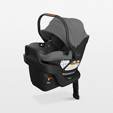 View UPPAbaby Aria V2 Greyson Grey Infant Car Seat and Base details