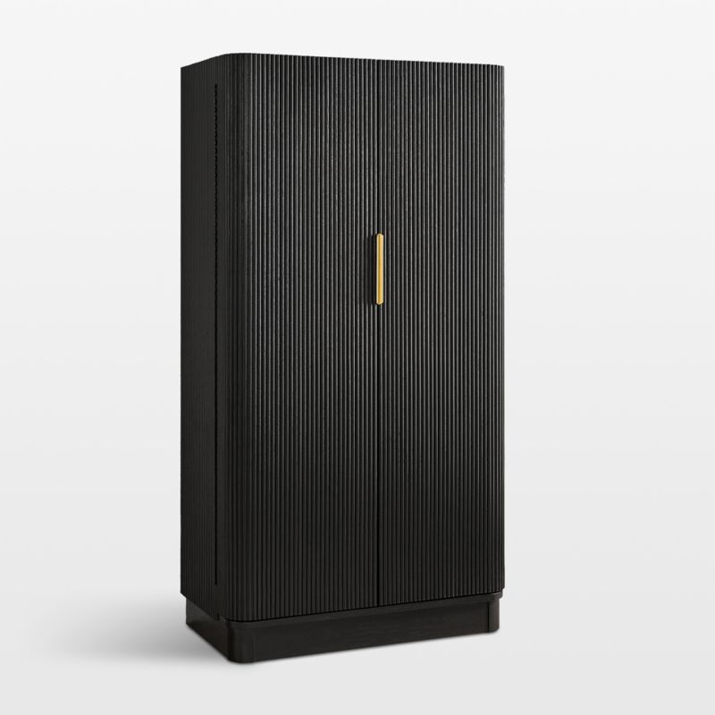 Aria 38" Black Bar Cabinet - image 3 of 8
