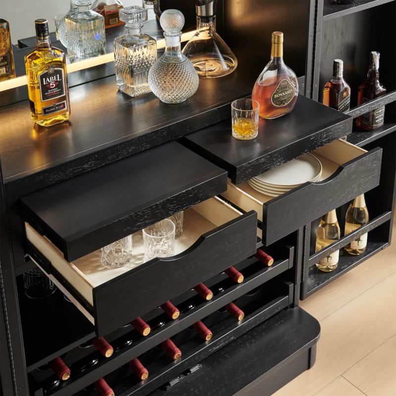 Aria 38" Black Bar Cabinet - image 5 of 8