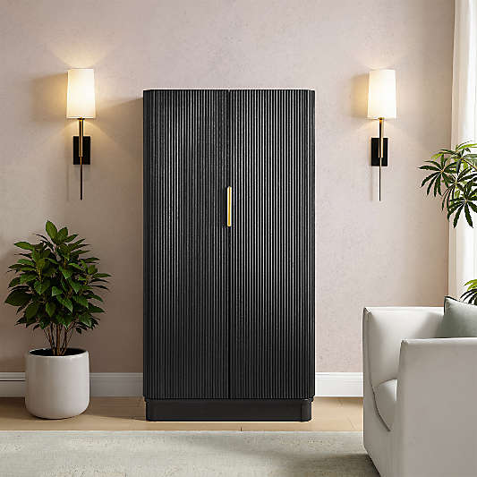 Aria 38" Black Bar Cabinet