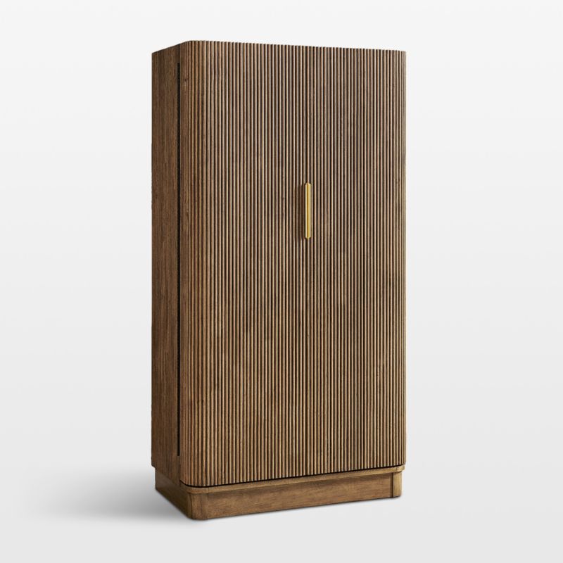 Aria 38" Brown Bar Cabinet - image 3 of 7