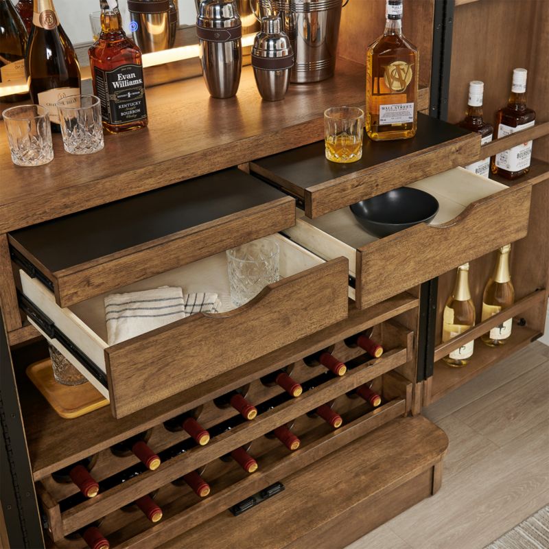 Aria 38" Brown Bar Cabinet - image 5 of 7