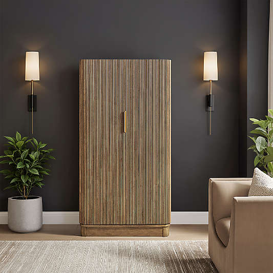 Aria 38" Brown Bar Cabinet