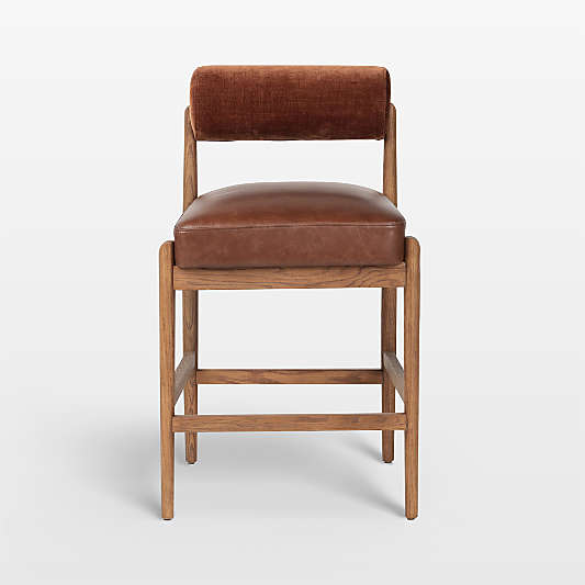 Arielle Sienna Tan Oak Counter Stool