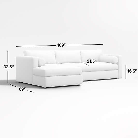 Aris 2-Piece Left-Arm Chaise Sectional Sofa