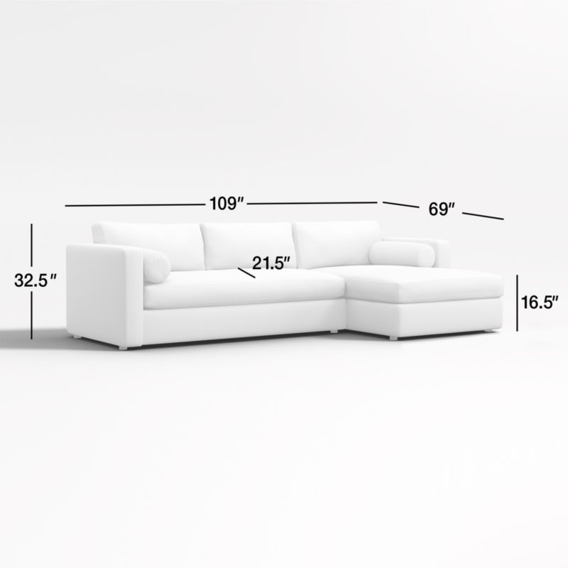 View Aris 2-Piece Right-Arm Chaise Sectional Sofa - image 2 of 6