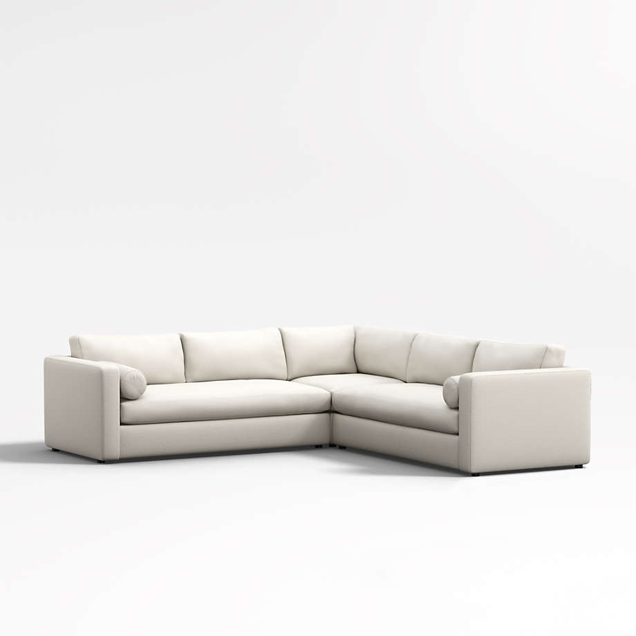 Aris 3Piece Corner Sectional Sofa + Reviews Crate & Barrel