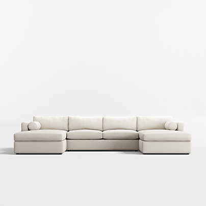Aris 3-Piece U-Shaped Sectional Sofa with Double Chaise Lounge