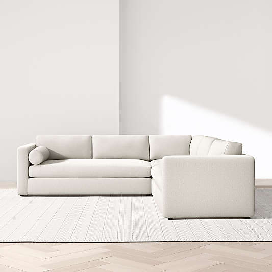 Aris 3-Piece L-Shaped Bench Sectional Sofa