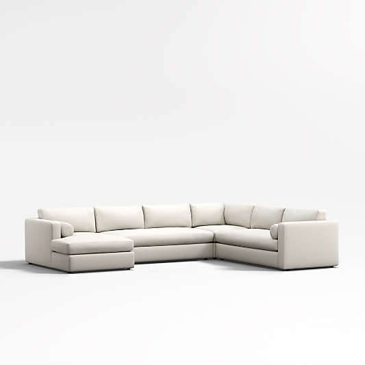 Aris 4-Piece Left-Arm Chaise Sectional Sofa