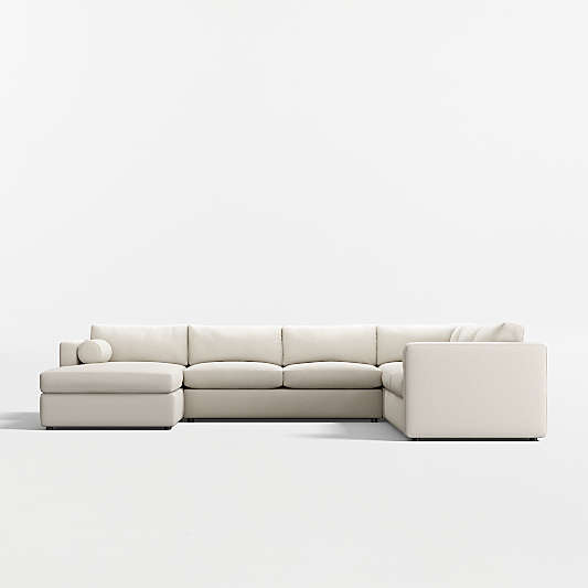 Aris 4-Piece L-Shaped Sectional Sofa with Chaise Lounge