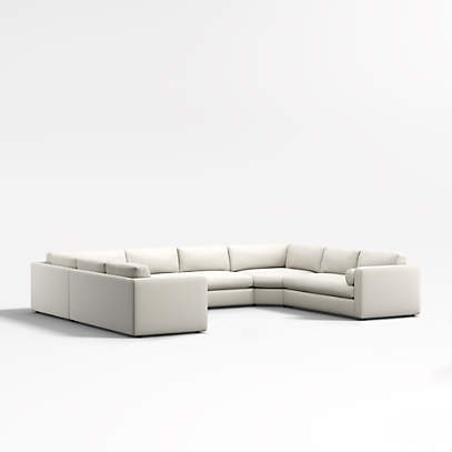 Aris 5 Piece U Shaped Sectional Sofa with Wedges