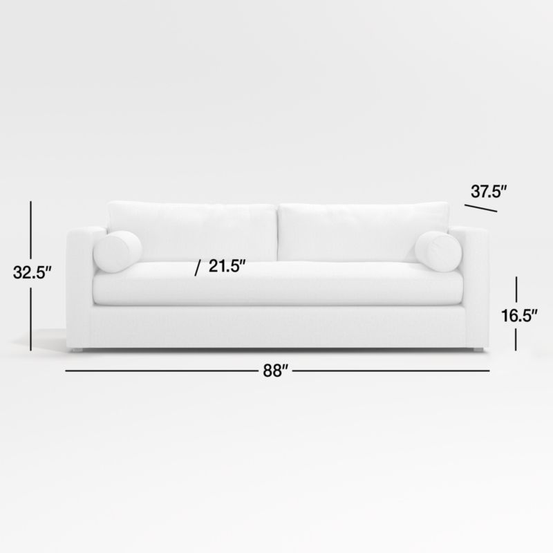 View Aris 88" Track-Arm Sofa - image 3 of 11