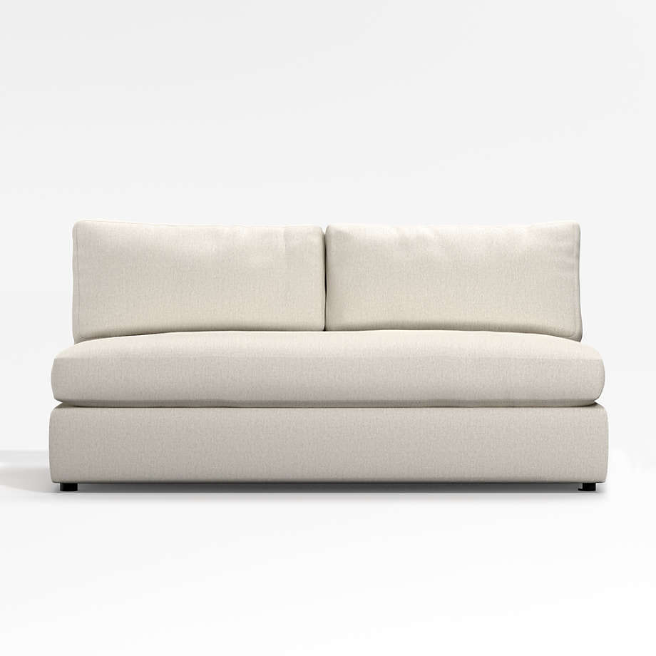 Aris Armless Loveseat Reviews Crate Barrel   Aris Armless Loveseat 