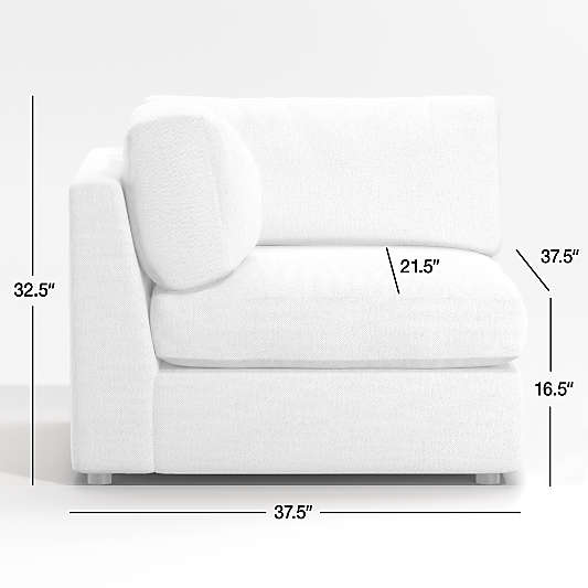 Aris Corner Chair Sectional Piece