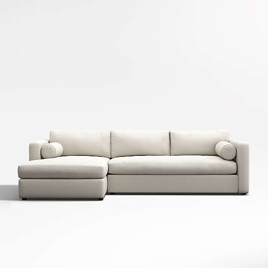 Aris Deep 2-Piece Left-Arm Chaise Sectional Sofa