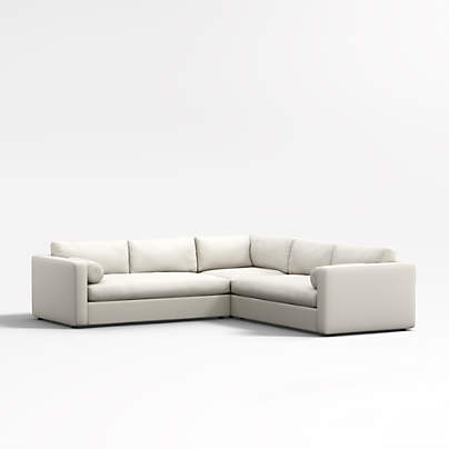 Aris Deep 3-Piece L-Shaped Sectional Sofa