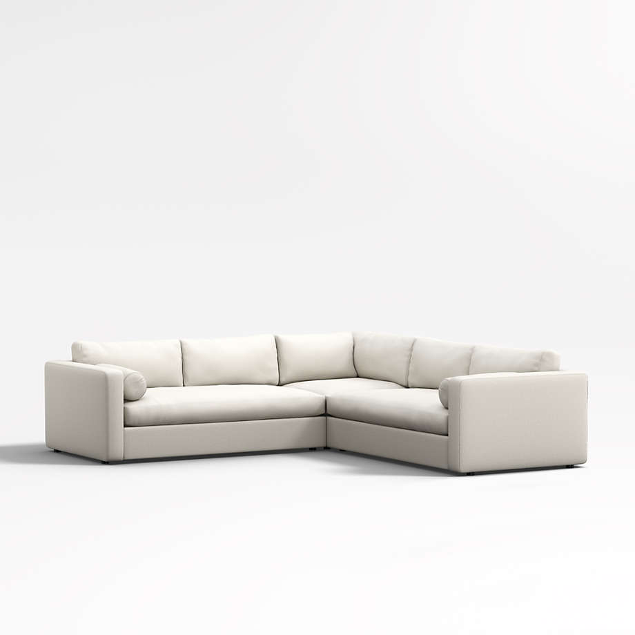 Aris Deep 3Piece Corner Sectional Sofa + Reviews Crate & Barrel Canada