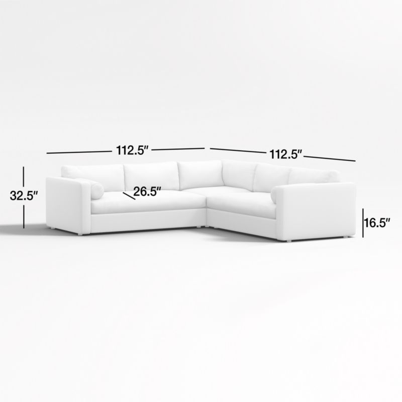 View Aris Deep 3-Piece L-Shaped Sectional Sofa - image 3 of 5