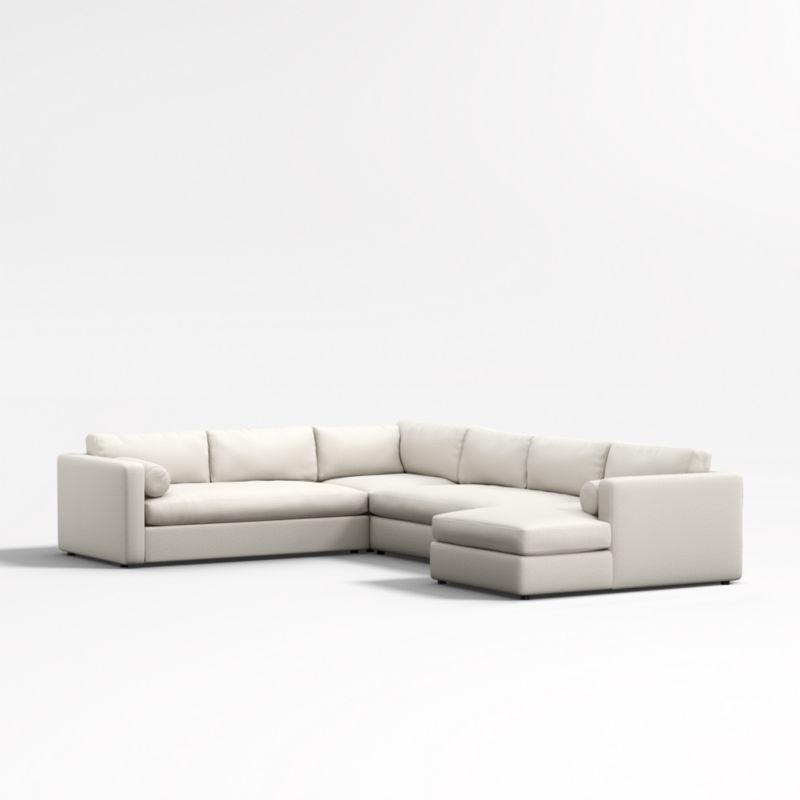 Aris Deep 4-Piece Right-Arm Chaise Sectional Sofa - image 0 of 5