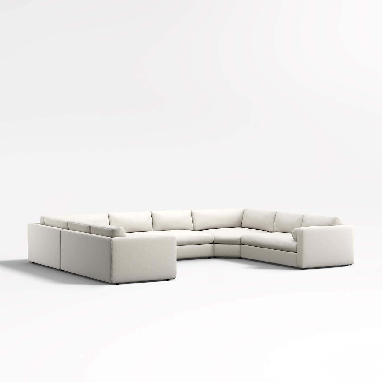 Aris Deep 5Piece UShaped Sectional Sofa Crate & Barrel