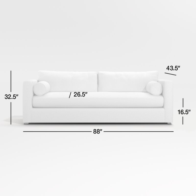 View Aris 88" Deep Track-Arm Sofa - image 2 of 8