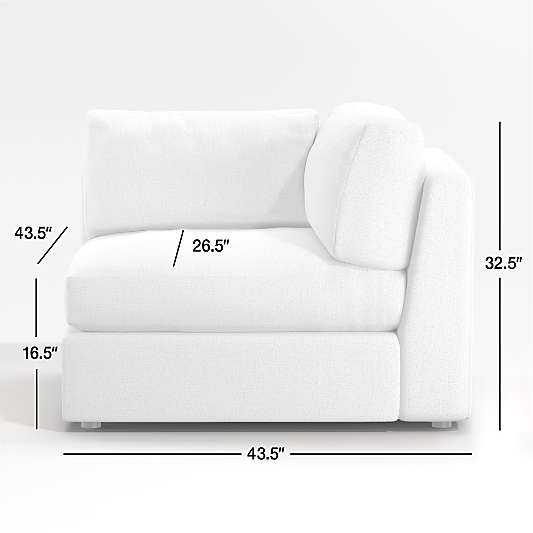 Aris Deep Corner Chair Sectional Piece