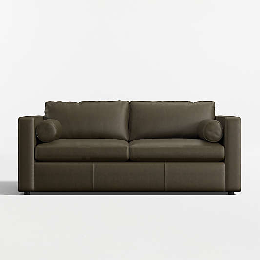 Aris Deep 74" Leather Apartment Sofa