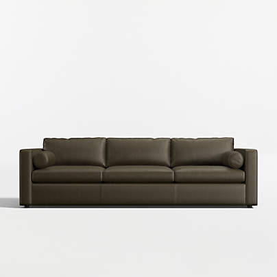 Aris Deep 105" Leather Grande Sofa