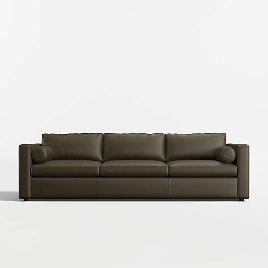 Aris Deep 105" Leather Grande Sofa