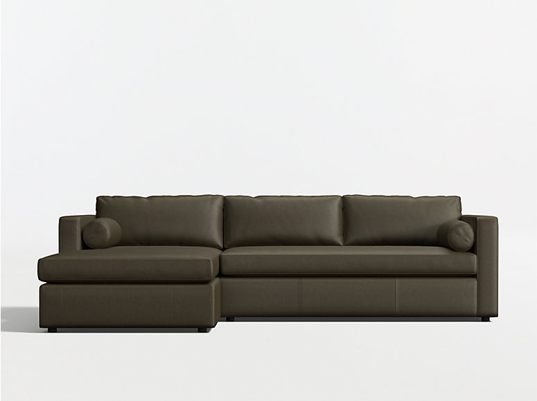Aris Deep Leather Sectional Sofas