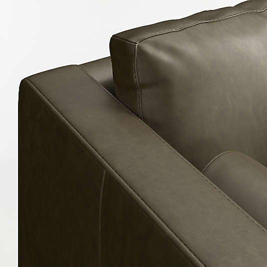 Aris 3-Piece L-Shaped Leather Bench Sectional Sofa