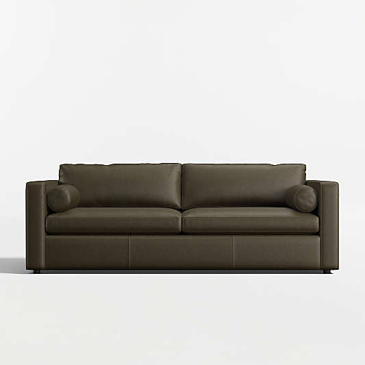 Aris Deep 88" Leather Sofa