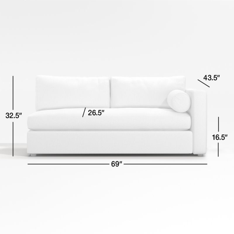 View Aris Deep Right Track-Arm Sofa - image 3 of 3