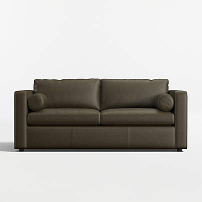 Aris 74" Leather Apartment Sofa