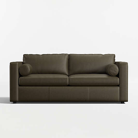 Aris 74" Leather Apartment Sofa