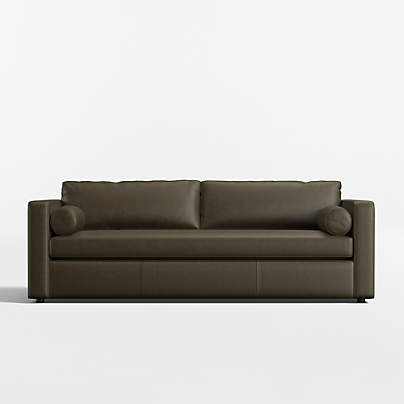 Aris 88" Leather Bench Sofa