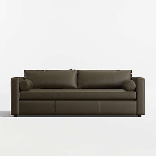 Aris 88" Leather Bench Sofa