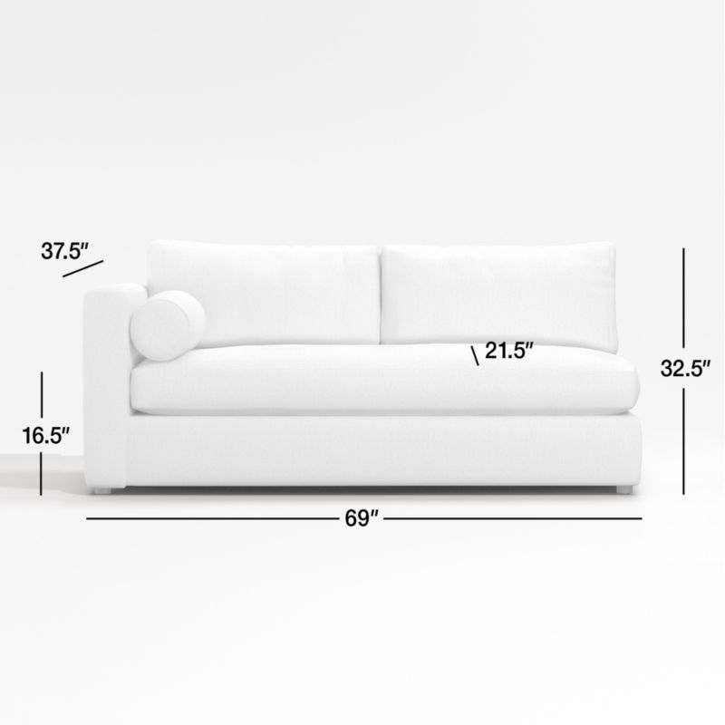 View Aris Left Track-Arm Sofa - image 2 of 2