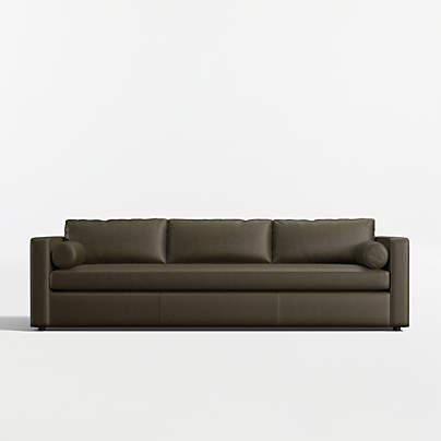 Aris 105" Leather Bench Grande Sofa