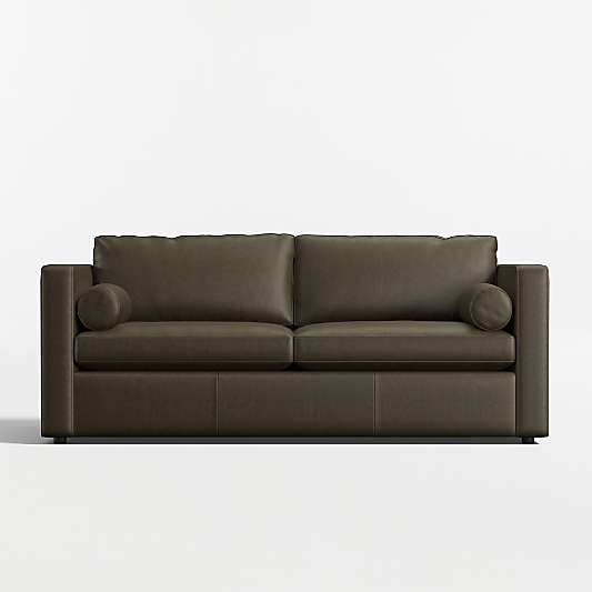 Aris 82" Leather Queen Sleeper Sofa