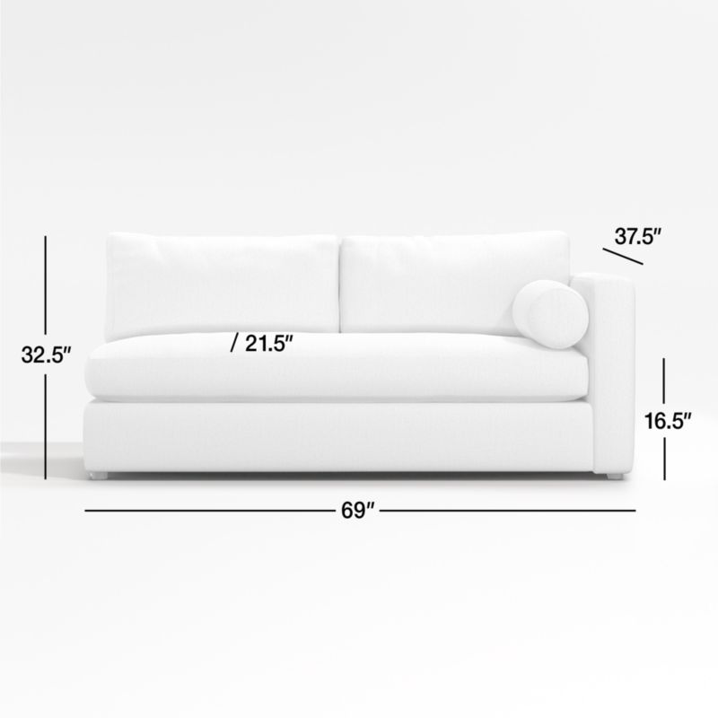 View Aris Right Track-Arm Sofa - image 2 of 2