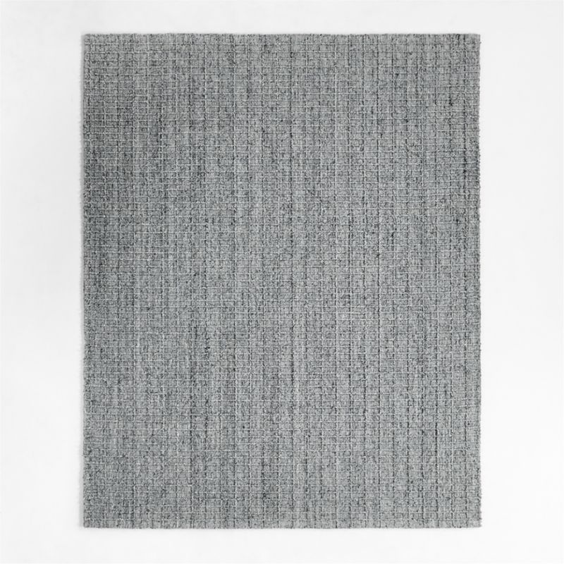 Arles Performance Wool Raised Pattern Grey Area Rug 9'x12' - image 2 of 5