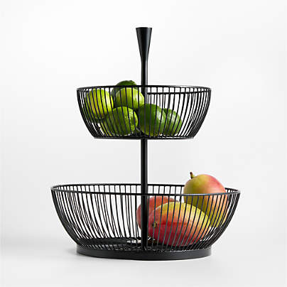 Arlo Metal 2-Tier Fruit Basket