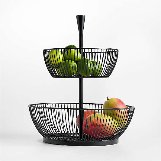 Arlo Metal 2-Tier Fruit Basket