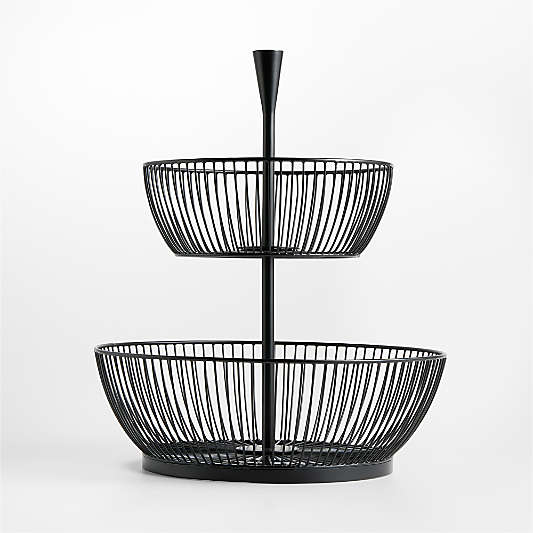 Arlo Metal 2-Tier Fruit Basket