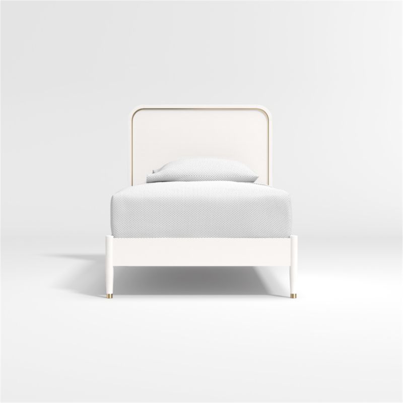 Arlo Kids White And Gold Bed Crate, Crate And Barrel Single Bed