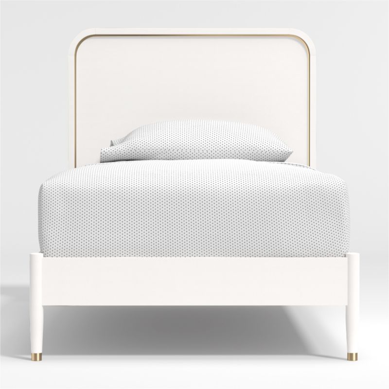 Arlo White And Gold Twin Bed Reviews, Gold Metal Bed Frame Twin