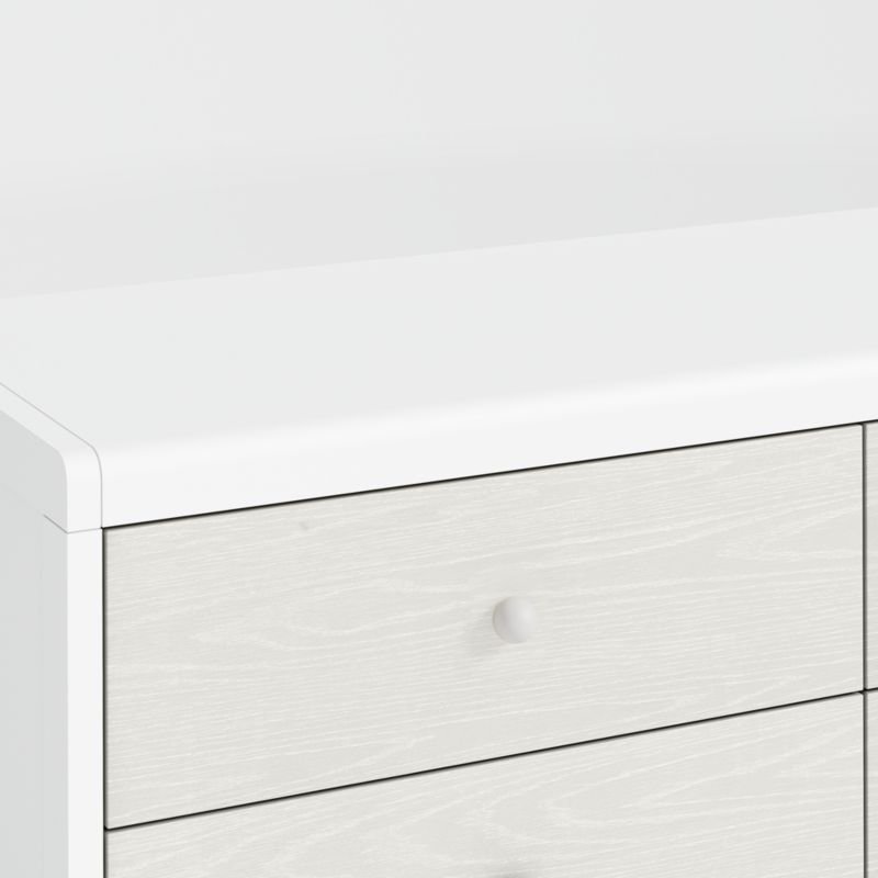 Arlyn Two-Tone White Wood 6-Drawer Kids Dresser - image 8 of 11